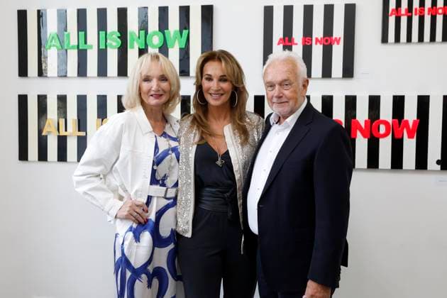 Celebrity, Caroline Beil at the opening of the ‘All is Now’ exhibition at the Heartspace Kunstraum gallery in Berlin