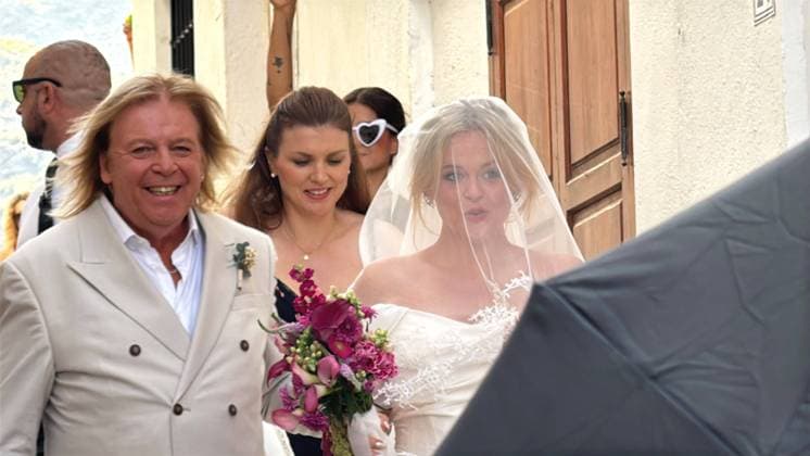 Celebrity: Emily Atack’s wedding to Alistair Garner in Spain