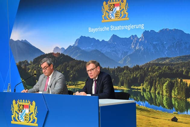 Bavaria: Johann Wadephul and Markus Söder hold a press conference in Munich