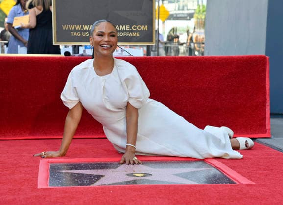 Celebrity Nia Long receives a star on the Hollywood Walk of Fame