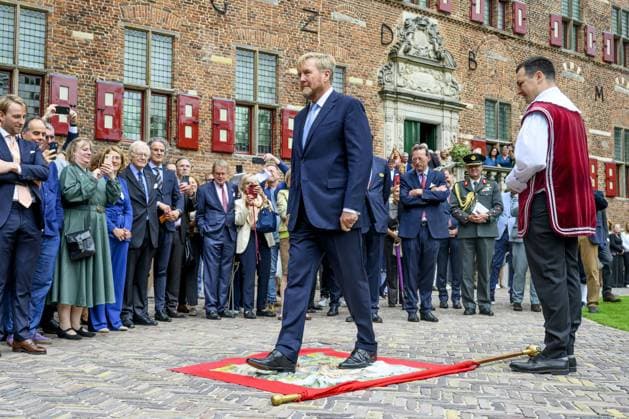 Royals, Netherlands: King Willem-Alexander visits Huis Bergh Kasteel in s-Heerenberg following its restoration