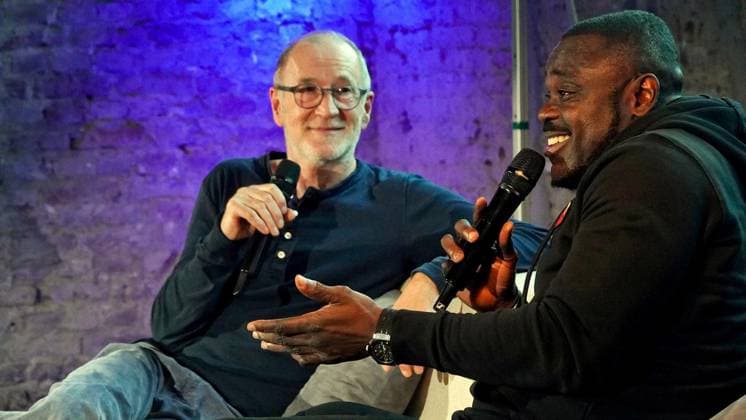 Celebrity: Gerald Asamoah at the ‘Heimat Ruhr II’ talk series – On location with Peter Lohmeyer in Gelsenkirchen