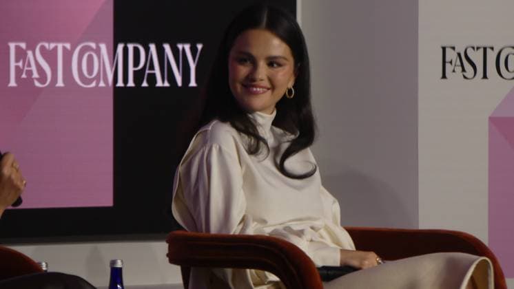 Celebrity: Selena Gomez promotes the Rare Impact Fund at the Fast Company Innovation Festival in New York