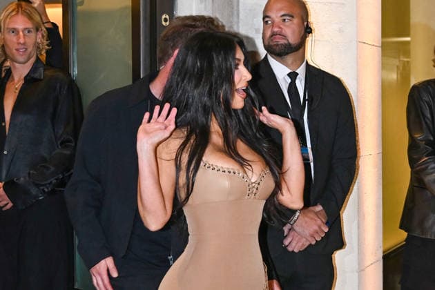 Celebrity: Kim Kardashian at the opening of the SKIMS flagship store in London