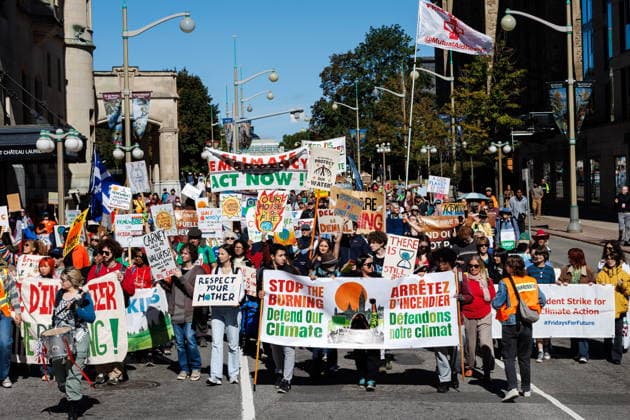 Canada, climate protest in Ottawa