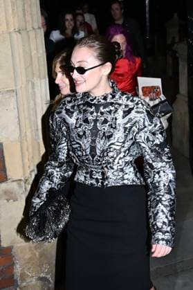 London Fashion Week, guests at the Alexander McQueen fashion show
