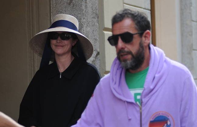 Celebrity: Adam Sandler out and about in Milan