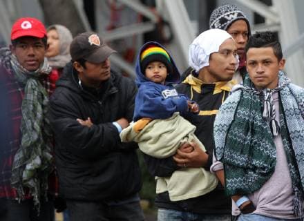 Migrants from Central America in Mexico
