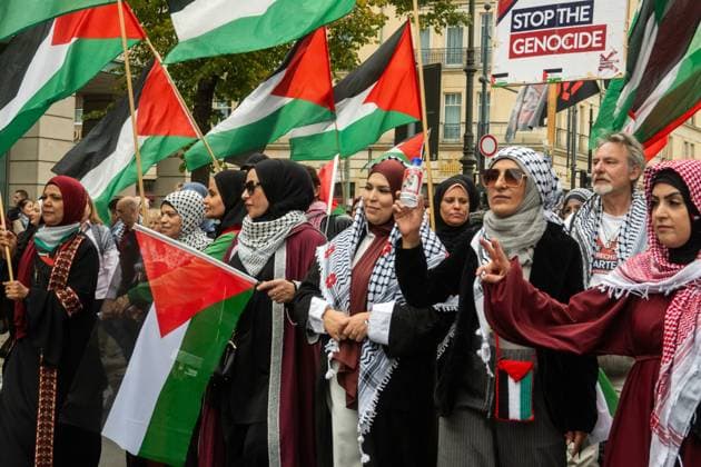 Berlin, pro-Palestinian rally