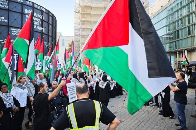 Berlin, pro-Palestinian demonstration