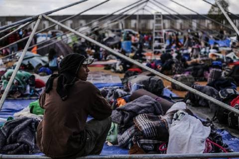 Mexico, refugee camp in Tijuana