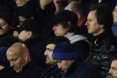 Paris, celebrities visit football match of Paris St. Germain