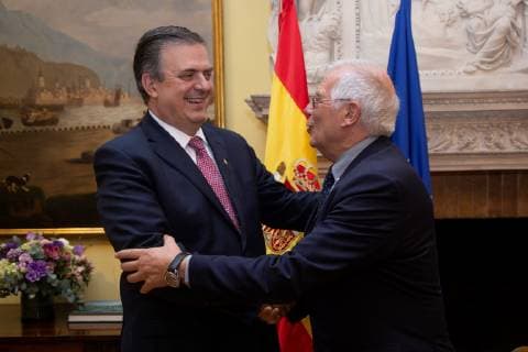 Mexico, Foreign Minister Ebrard receives his Spanish counterpart Borrell