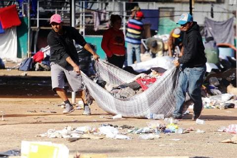 Mexico, Migrants from Central America in Tijuana
