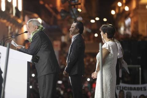 Mexico, Andres Manuel Lopez visits Veracruz