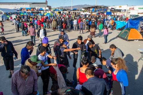 Mexico, Migrants from Central America in Tijuana