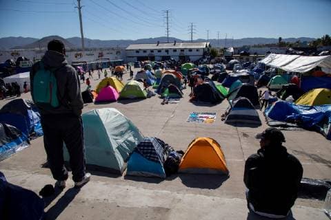 Mexico, Migrants from Central America in Tijuana