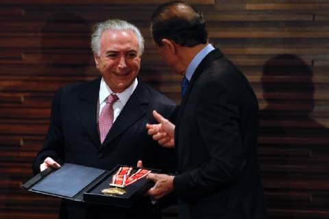 Sao Paulo, President Temer receives FIESP award