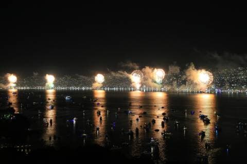Mexico, New Year in Acapulco