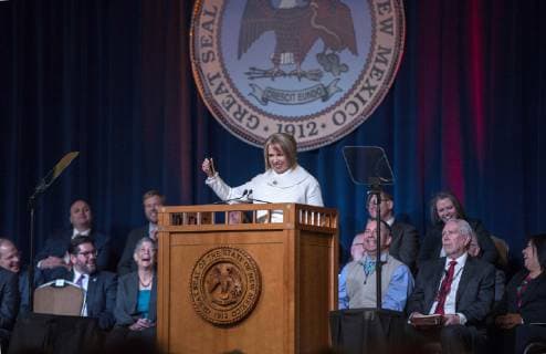 Santa Fe, Lujan Grisham - Sworn in as Governor of New Mexico