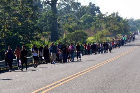 Mexico, migrants from Honduras in Tapachula