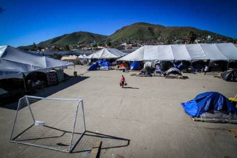 Mexico, Migrants from Central America in Tijuana