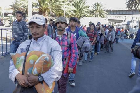 Mexico, Migrants from Central America in Hidalgo