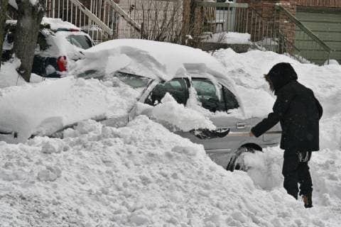 Canada, snowstorm in Toronto