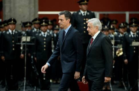 Mexico, President Obrador receives Spanish Prime Minister Sanchez