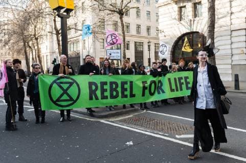 London, protests against Fashion Week