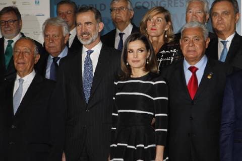 Spanish royal couple visits World Peace