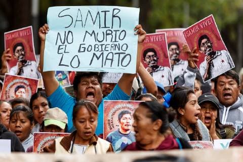 Mexico, protest march after the death of activist Samir Flores
