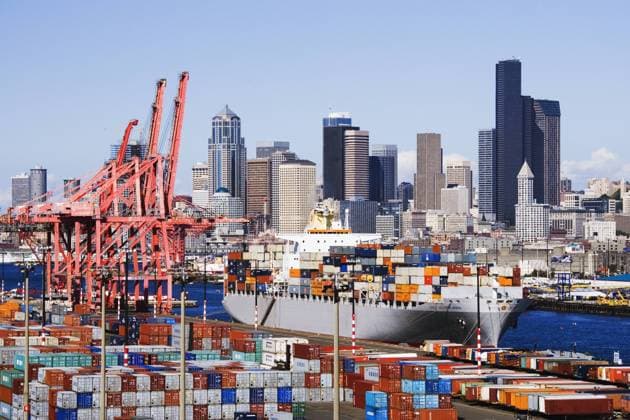 USA, Donald Trump announces tariffs on goods from Mexico and Canada, archive images