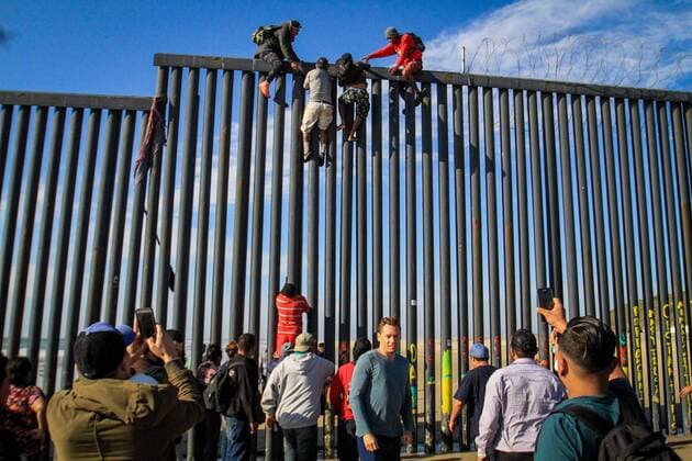 Mexico, refugees at the border in Tijuana