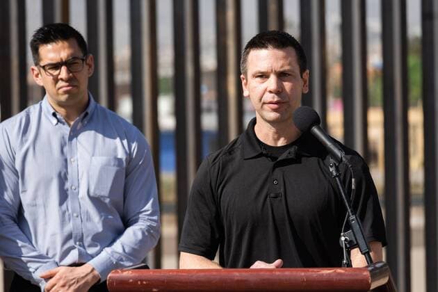 USA, Customs and Border Protection Commissioner Kevin K. McAleenan visits border with Mexico in El Paso