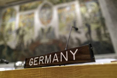 Germany wants to join the UN Security Council, archive images