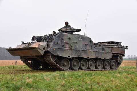 Military, Tank, Recovery Tank Buffalo