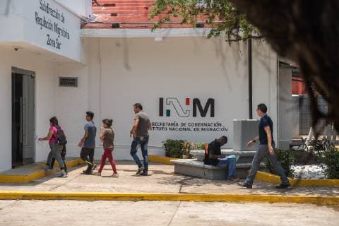 Mexico, migrants at the border