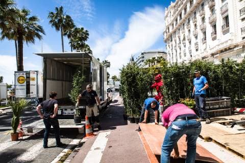 France, preparations for the Cannes International Film Festival