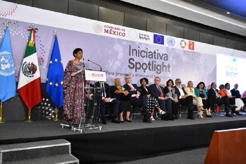 Mexico, Press Conference of the Spotlight Initiative against Violence against Women