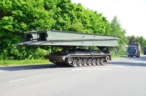 Military, tank, bridge laying tank Beaver