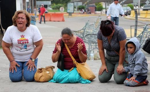 Mexico, migrants at the border in Matamoros