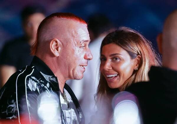 Till Lindemann from the band Rammstein at the Zhara Music Festival in Baku