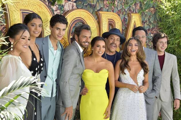 Eva Longoria during the Dora and the Golden City premiere in Los Angeles