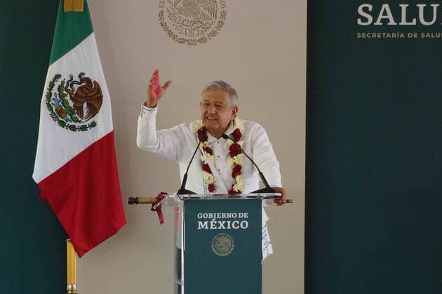 Mexico, President Manuel Lopez Obrador Press conference in Oaxaca