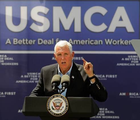 USA, Mike Pence campaign appearance in New Mexico