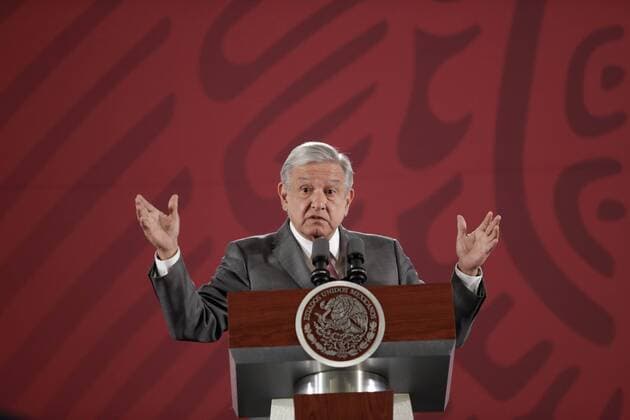 Mexico, press conference with Andres Manuel Lopez Obrador