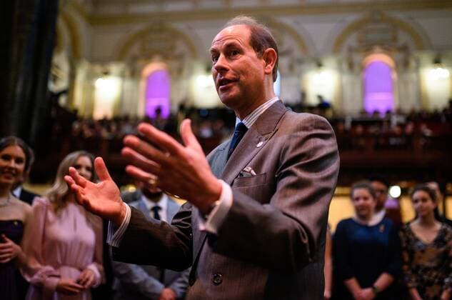 Sydney, Prince Edward at the award ceremony Gold Award