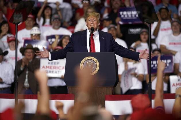 USA, Donald Trumps campaign appearance in New Mexico