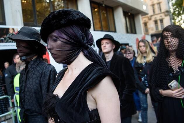 London Fashion Week, Extinction Rebellion Protest